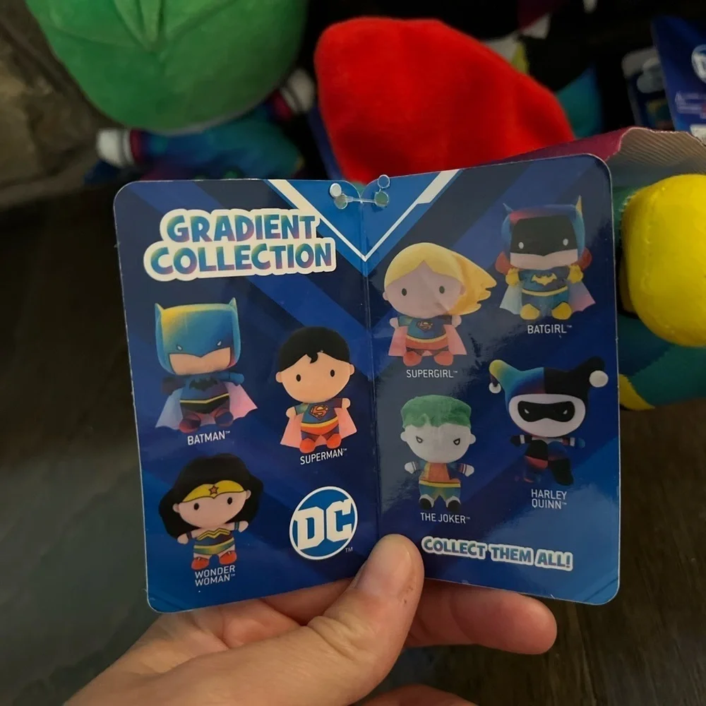 DC JUSTICE LEAGUE NWT Batman Batgirl Joker Harley Quinn Set Plushies